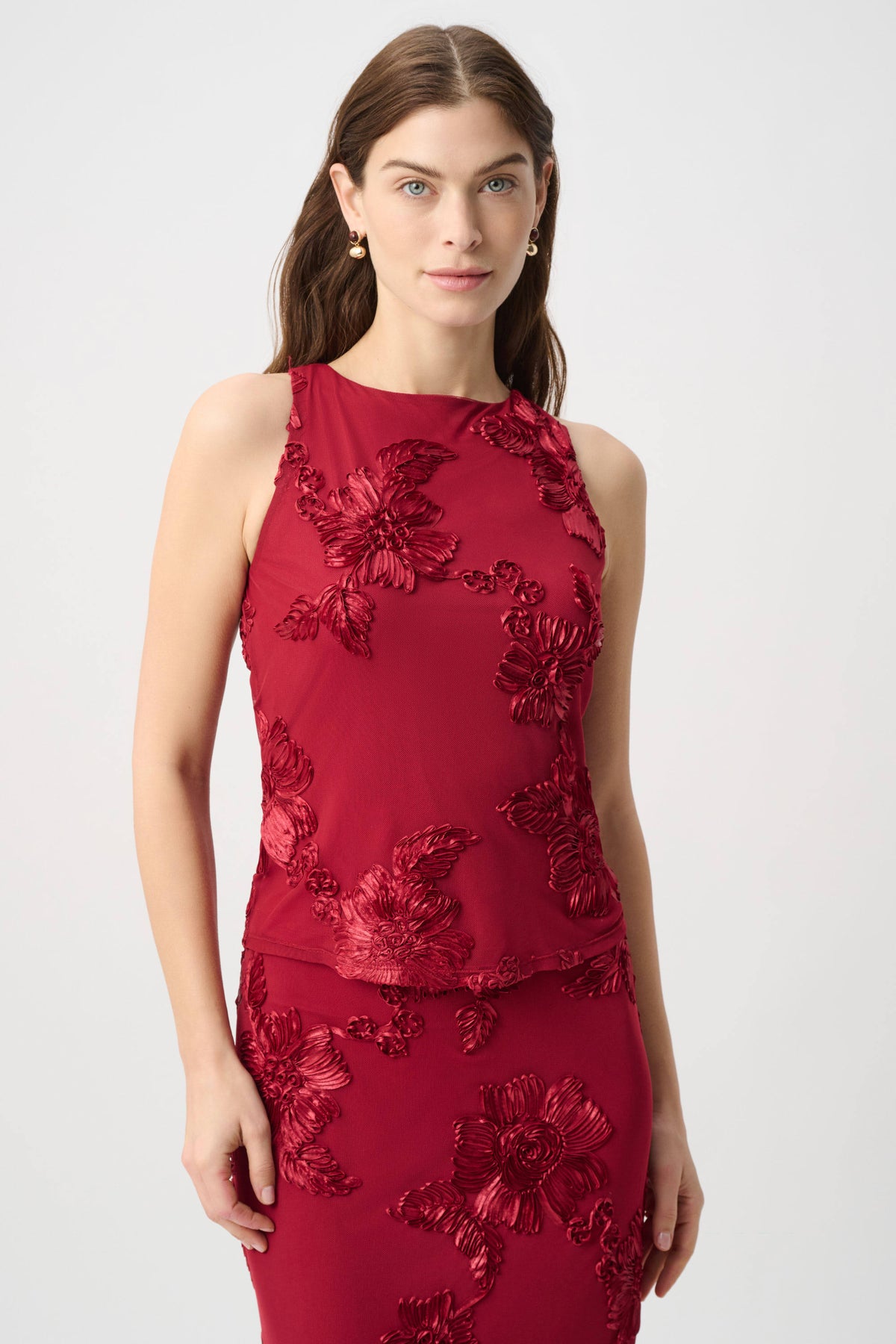 264141 Embellished Sleeveless Top