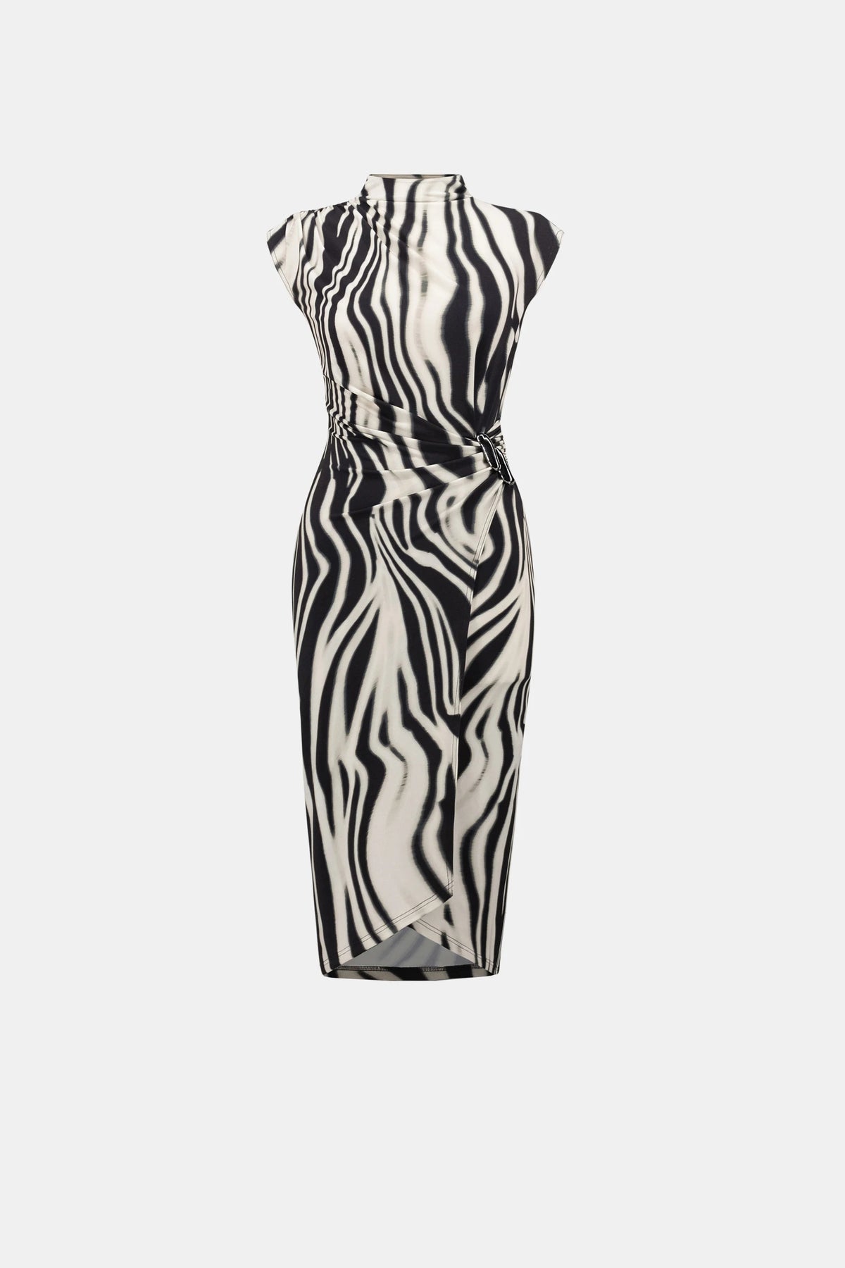 264051  Animal Print Wrap Dress