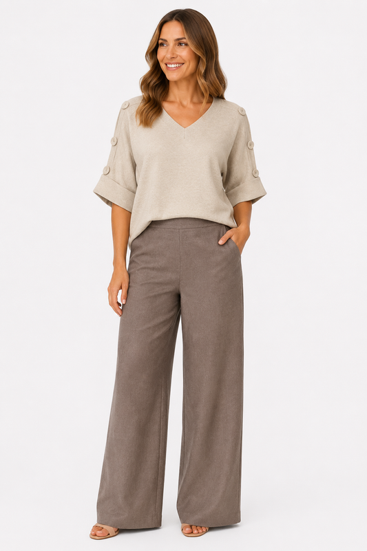 Oyster Button Detail Jumper WF 2668