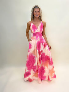 Lola pink maxi dress