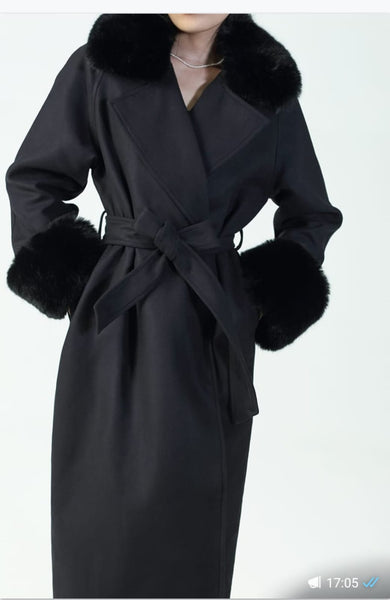 Serena black coat