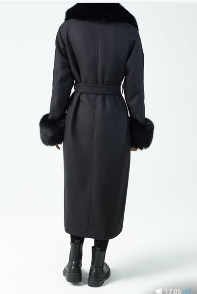 Serena black coat