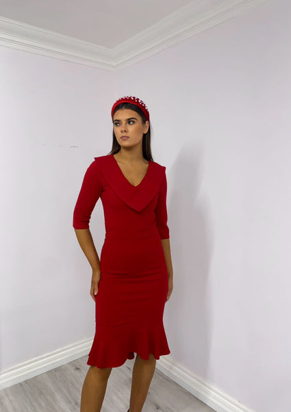 Ella red dress
