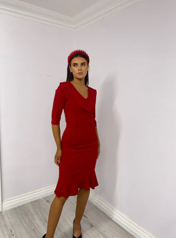 Ella red dress