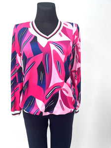 Cassie multi pink  yes top