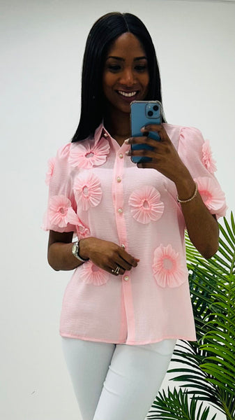 Zen pink  blouse