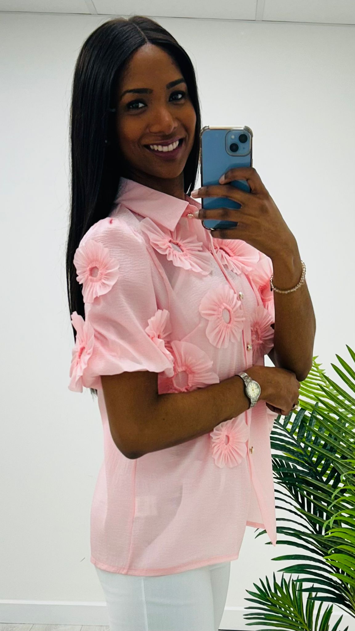 Zen pink  blouse