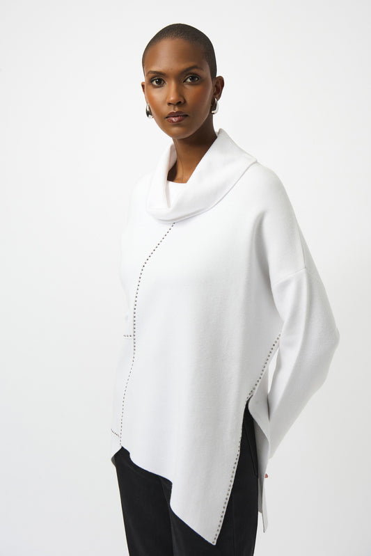 Sweater Knit Asymmetrical Pullover
253913
