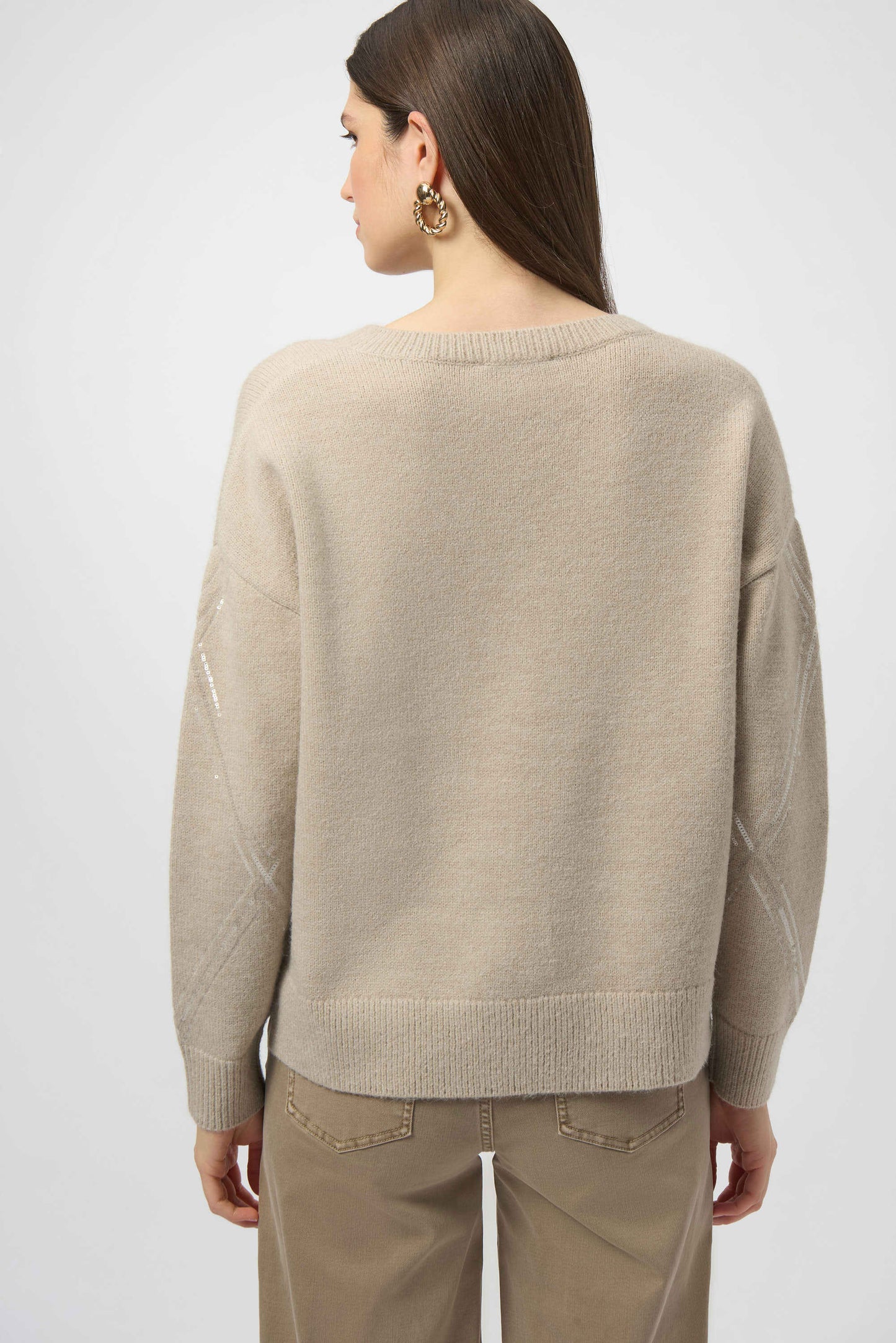 Sweater Knit Pullover with Sequins
254949