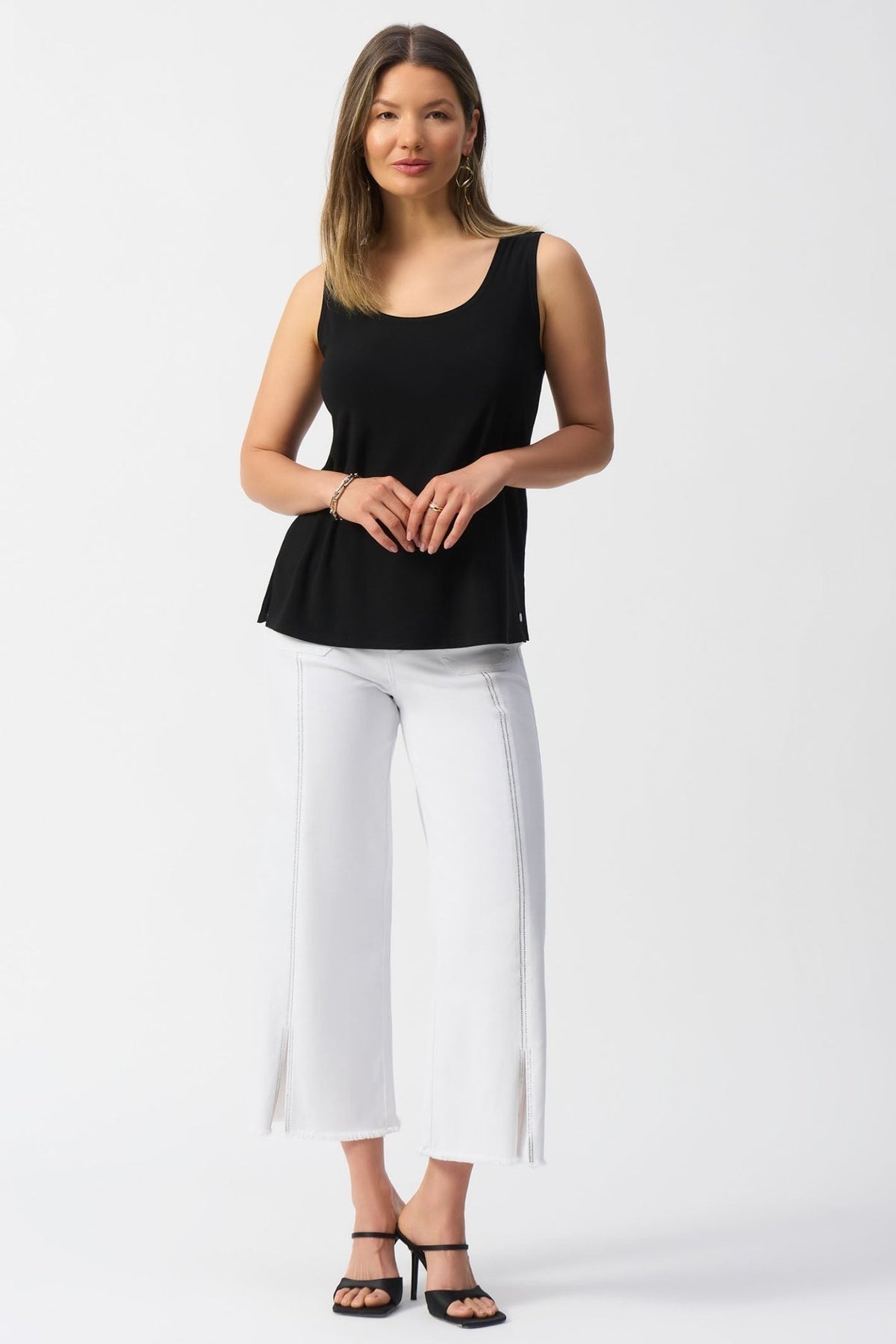 Joseph Ribkoff 251970 Black Round Neck Cami Top