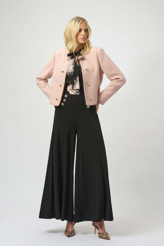 Bouclé Collarless Jacket with Buttons
254903