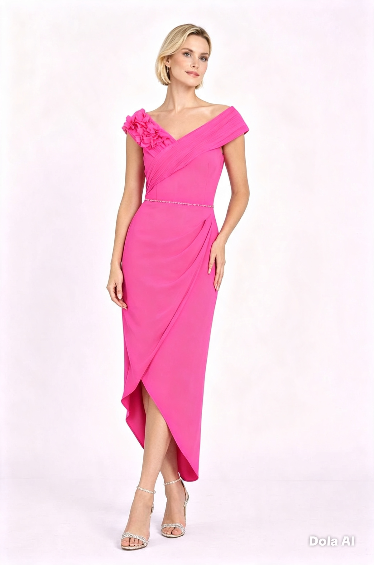 HOT PINK ASYMMETRIC
OCCASION DRESS