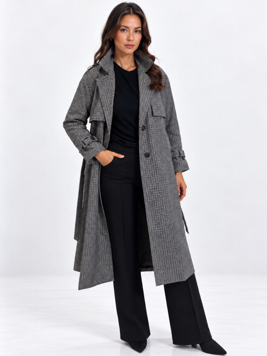 KATE & PIPPA BROMLEY JACKET IN BLACK CHECK