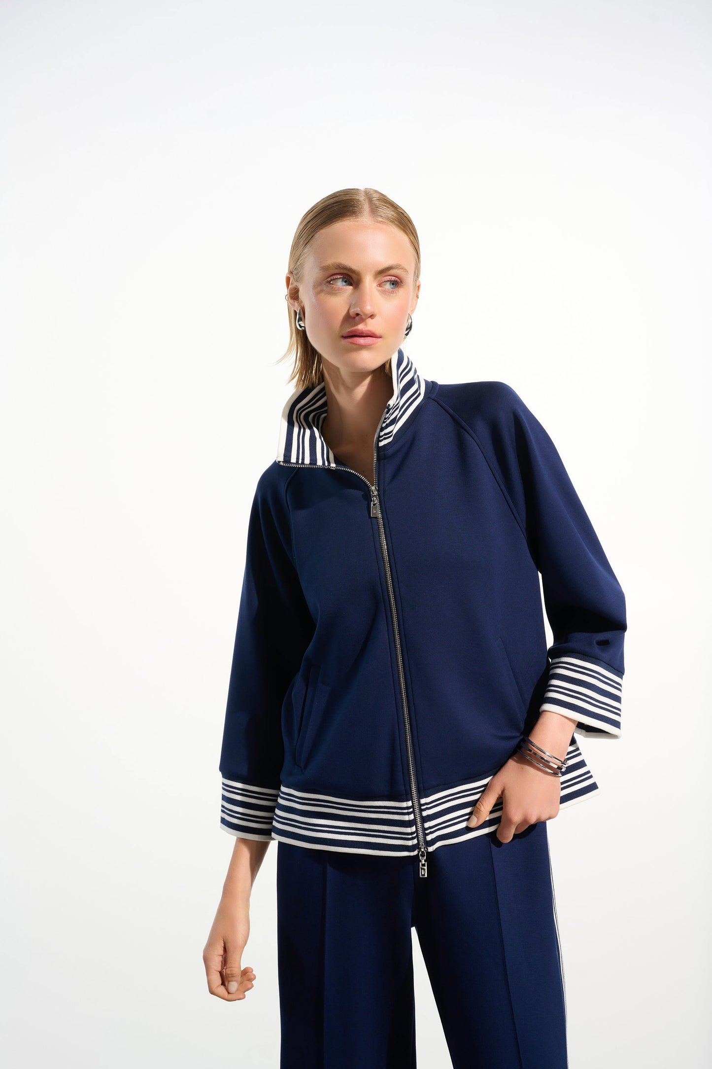 Scuba Jersey Jacket With Funnel Collar
261617