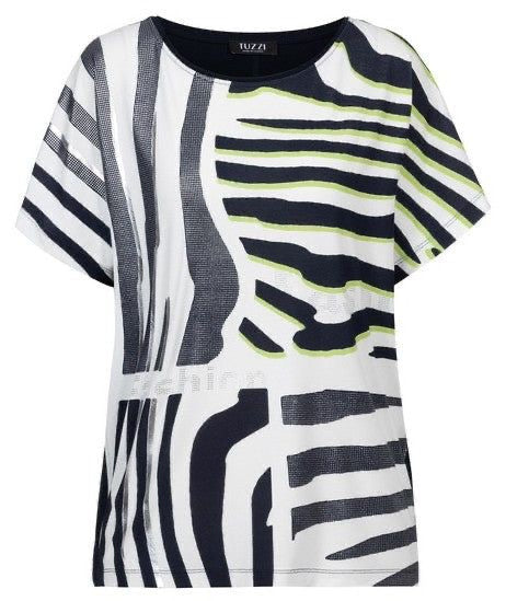 TUZZI 411.454 Diva state of mind- Zebra T-Shirt