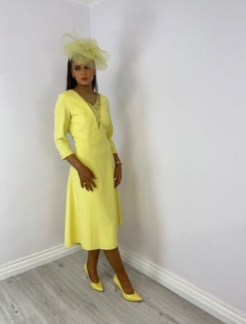 Lizabella yellow dress