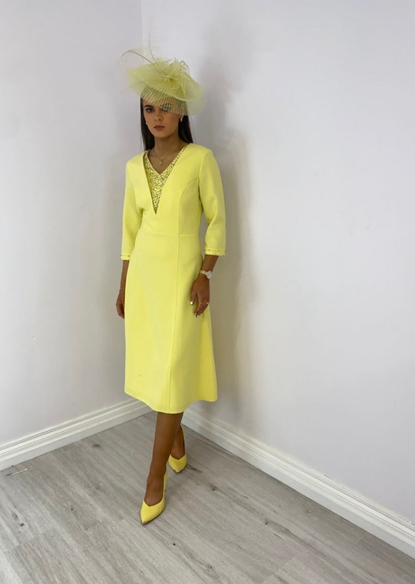 Lizabella yellow dress