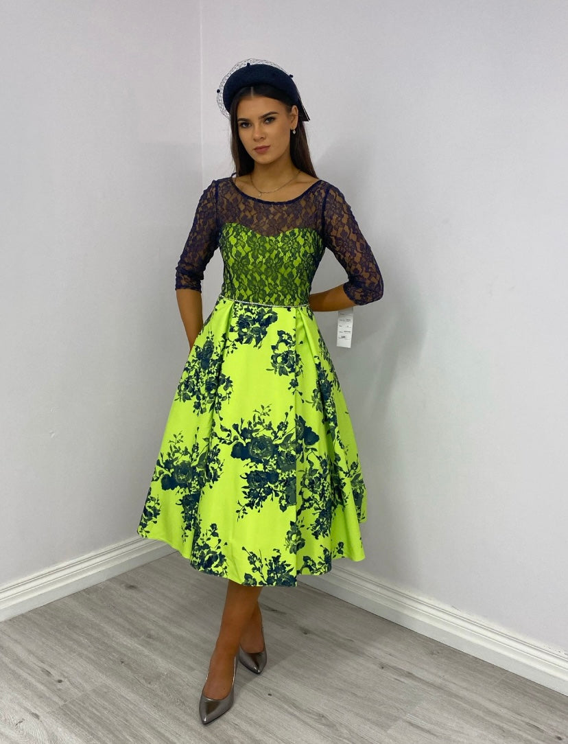 Green/Navy Dress