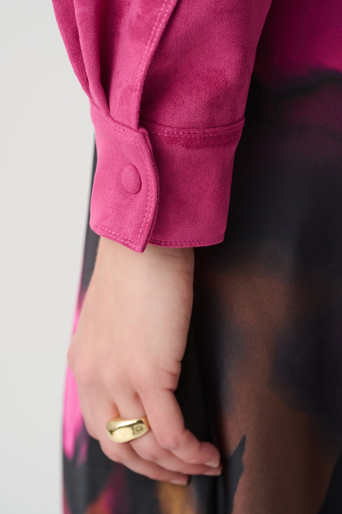 Joseph Ribkoff Pink Suedette-Look Jacket – Style 264970