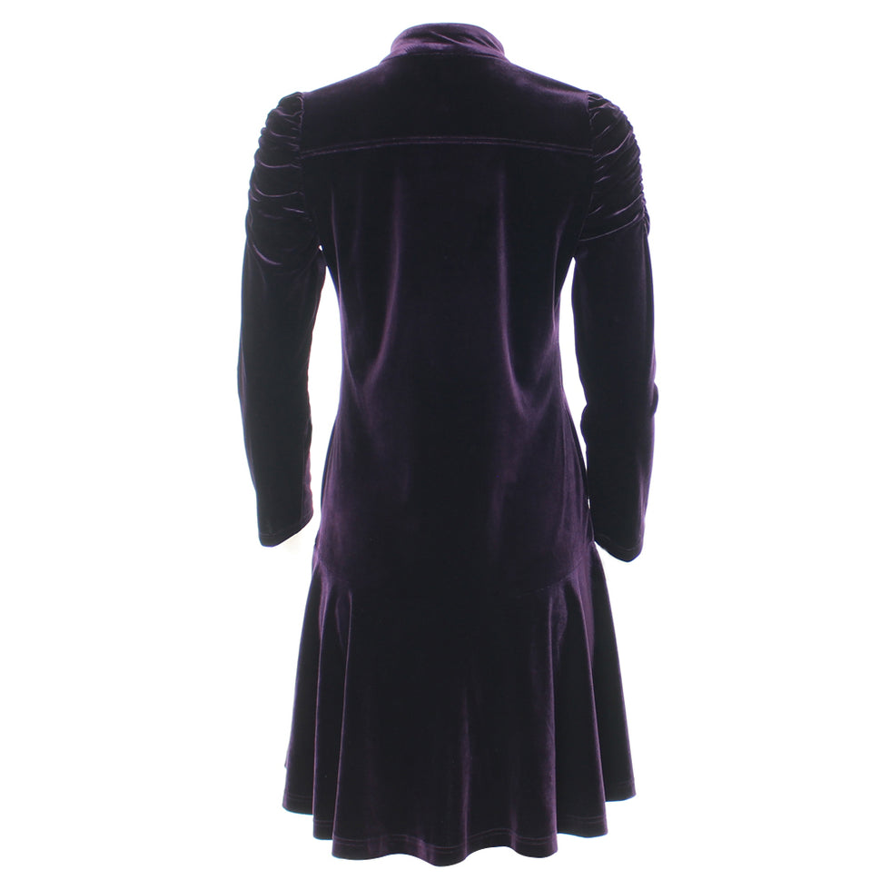 Purple velvet Olympia dress