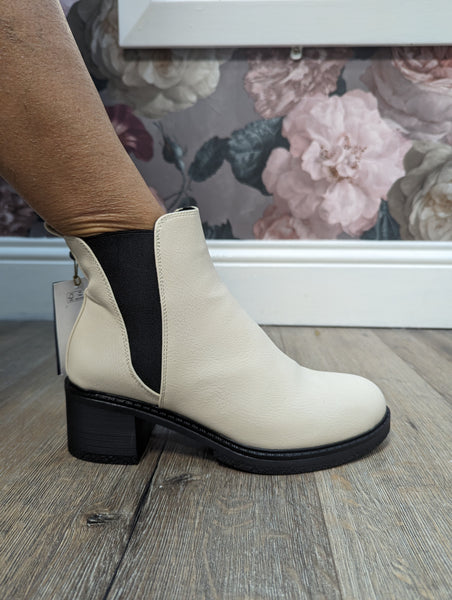Cream Ophelia boot