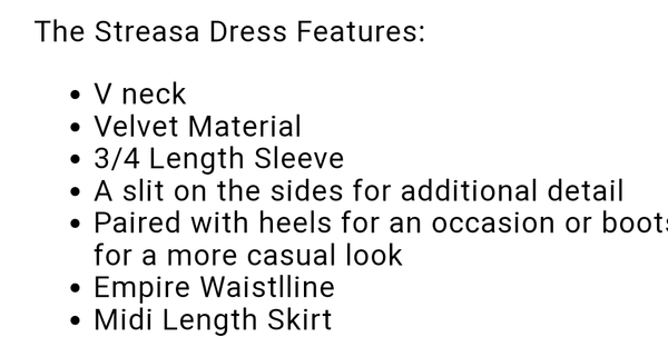 Streasa royal blue velvet dress