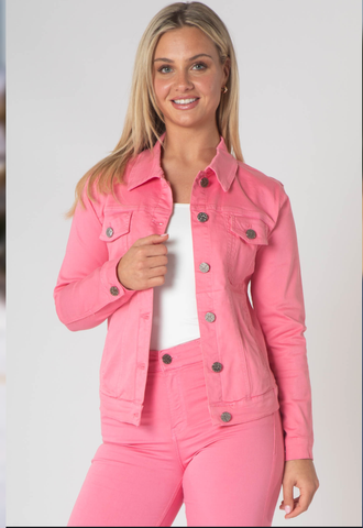 Pink sisolei denim jacket