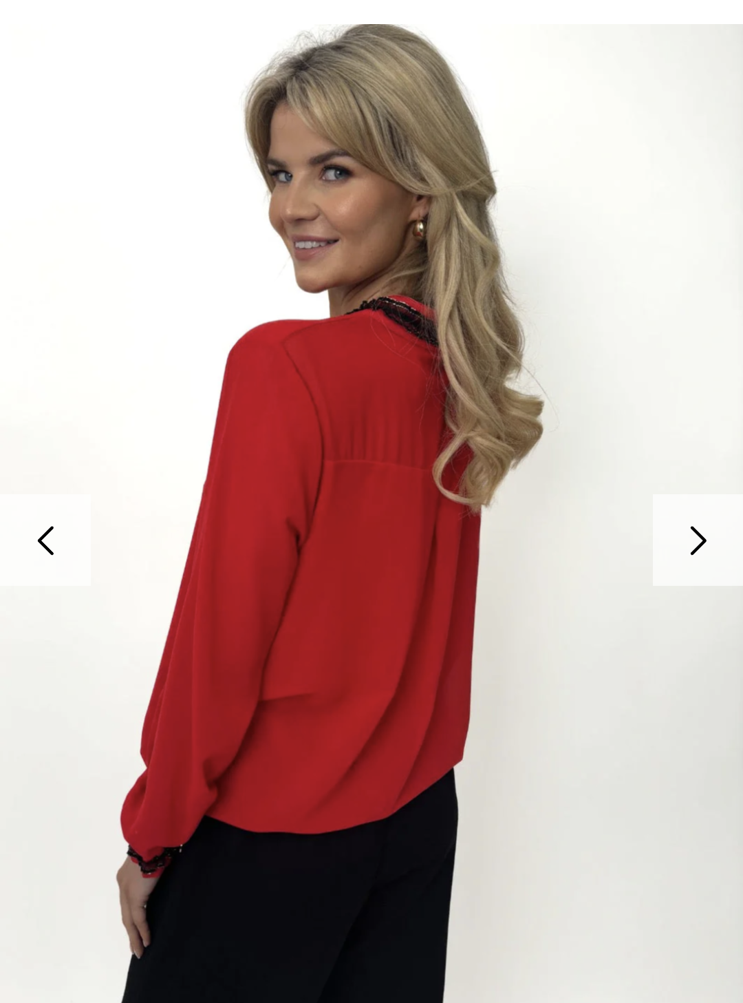 Red kira blouse