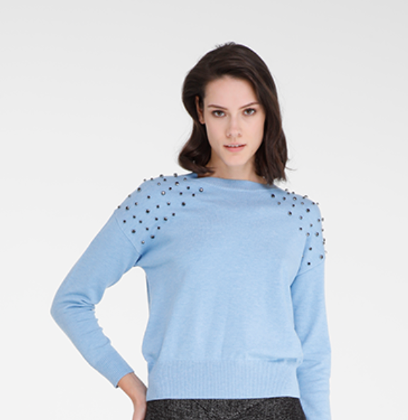 Goa Goa soft blue knit