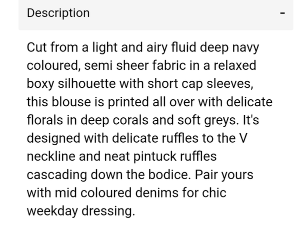 Fern chiffon blouse