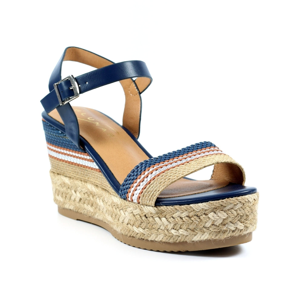 Alicante navy wedge