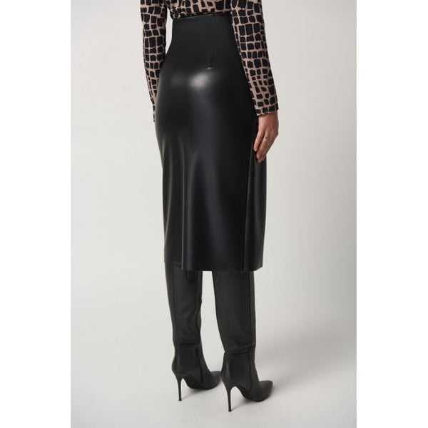 Joseph ribkoff faux leather skirt