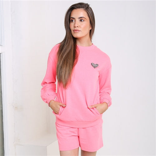 Jamelia pink neon sweater