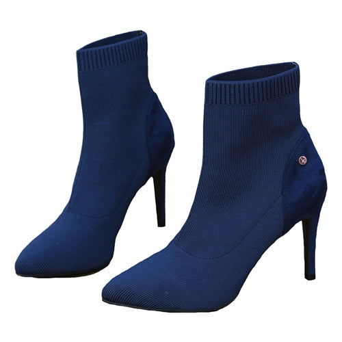 ROXANNE Navy sock boot loop