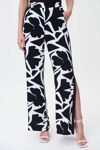 Joseph ribkoff black and white trousers