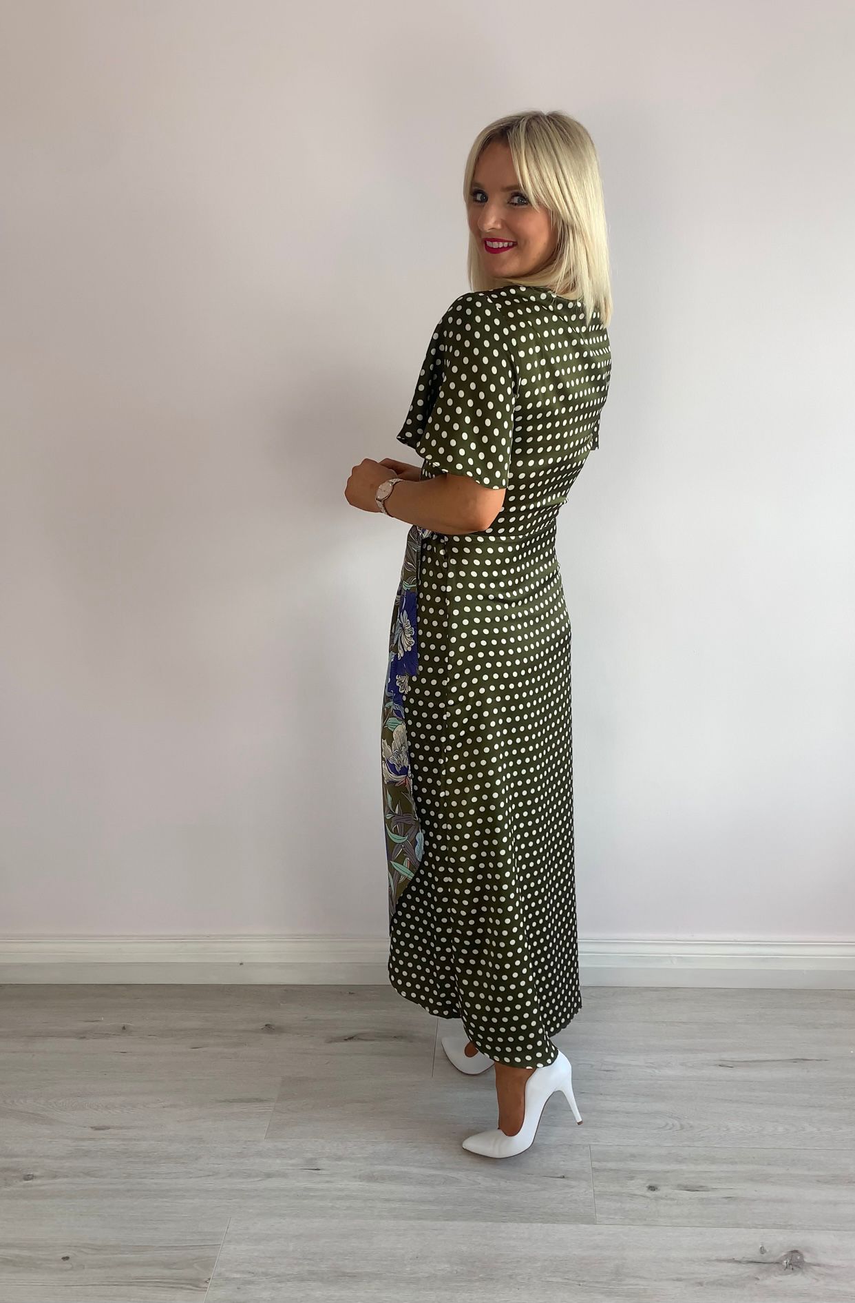 Jay green wrap dress