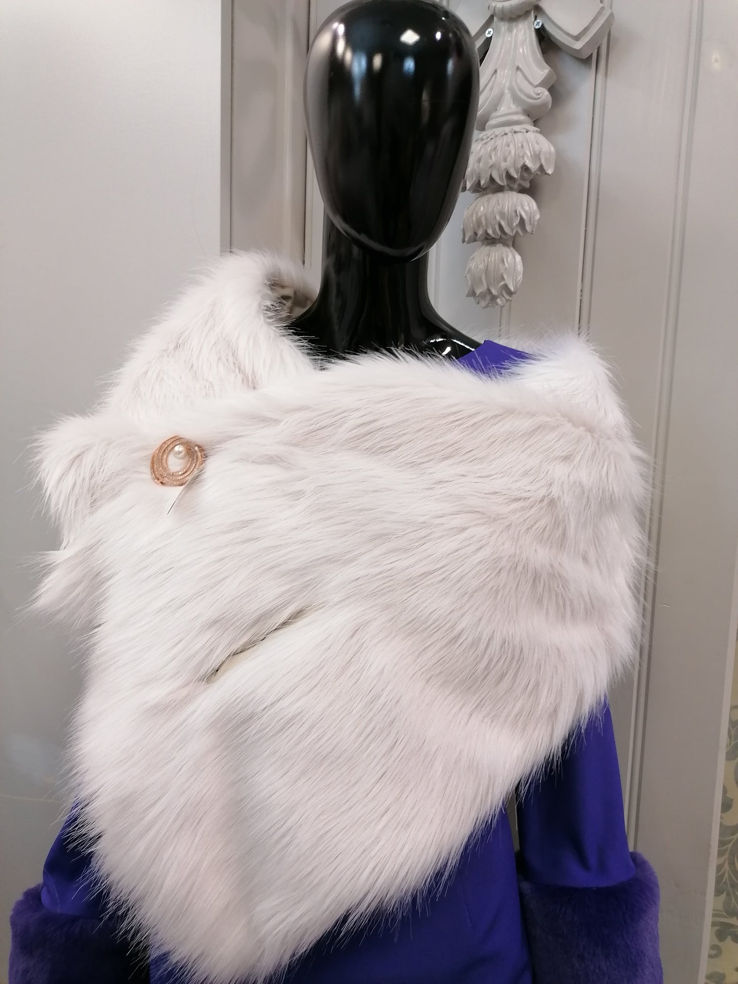 Vanilla faux fur