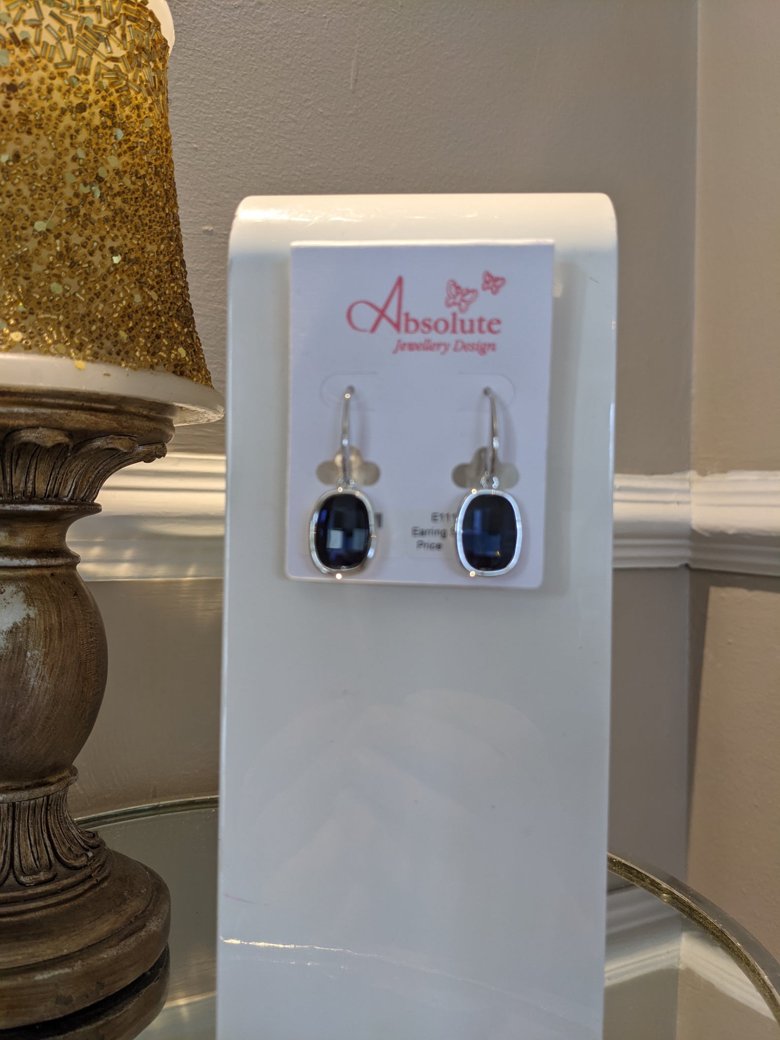 Midnight blue earrings