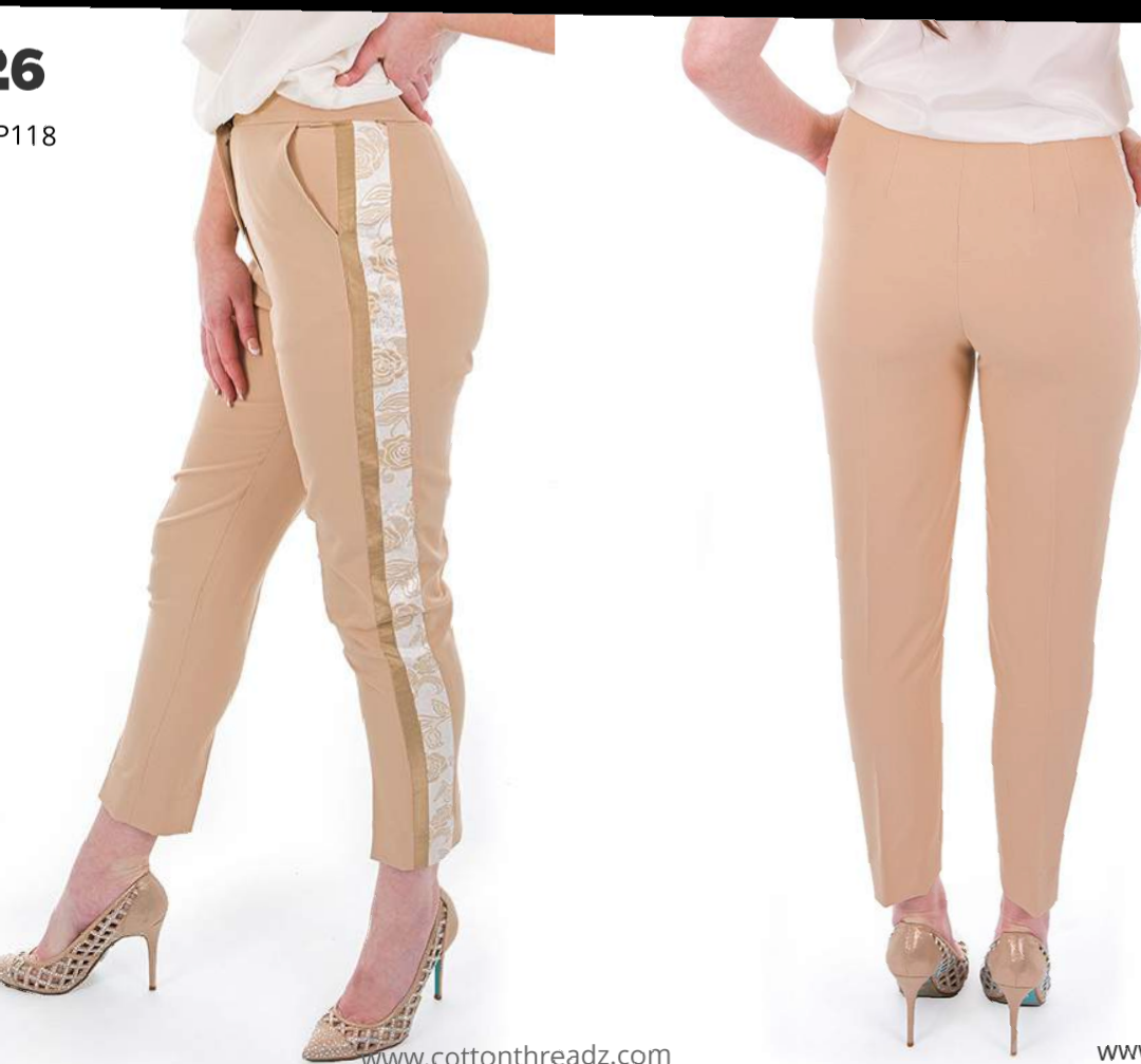 Harvey paul beige double pipe pants