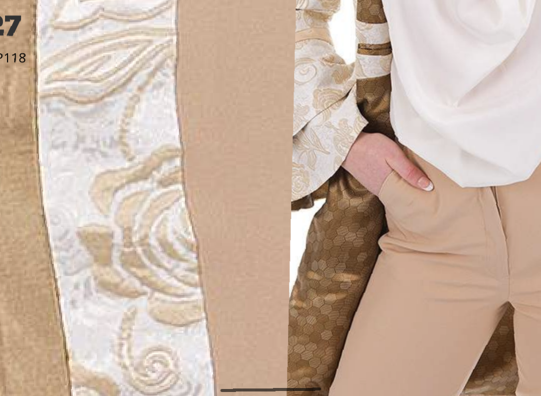 Harvey paul beige double pipe pants