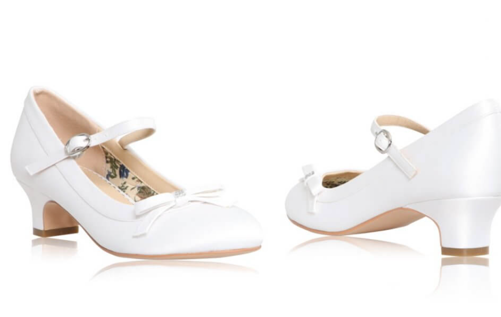 Beth first communion shoe
