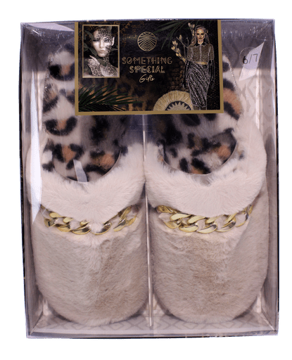 Cream slippers