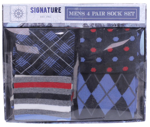 Mens 4 pack sock set